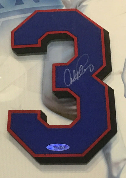 Alex Rodriguez Rangers signed #3 Jersey # photo framed autograph UDA COA Le /33