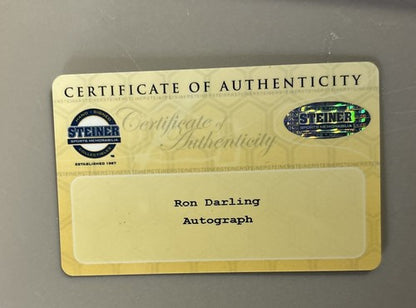 Ron Darling Official MLB Signed Autograph Baseball Mets Steiner Mint WS Champ