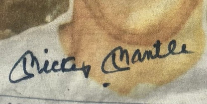 Mickey Mantle Signed Topps 1956 TC T-Shirt Jersey 1/1 Auto PSA HOF Yankees