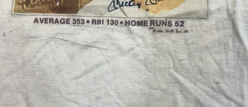 Mickey Mantle Signed Topps 1956 TC T-Shirt Jersey 1/1 Auto PSA HOF Yankees