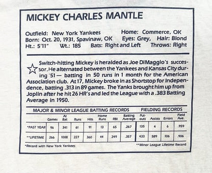 Mickey Mantle Signed Topps 1956 TC T-Shirt Jersey 1/1 Auto PSA HOF Yankees