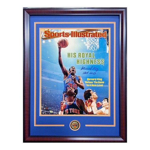Bernard King signed 16x20 photo framed Knicks HOF 2013 Auto Fanatics Steiner COA