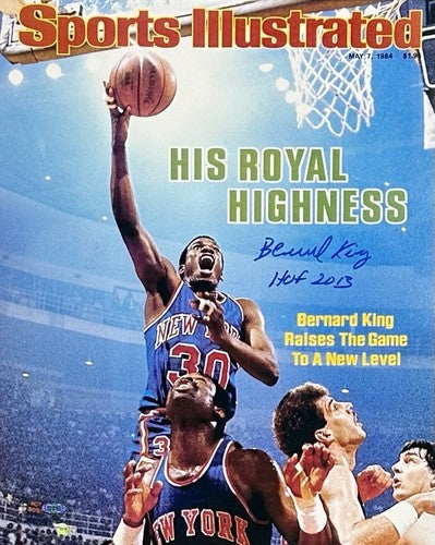 Bernard King signed 16x20 photo framed Knicks HOF 2013 Auto Fanatics Steiner COA