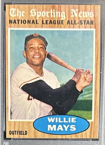 1962 Topps #395 Willie Mays All Star PSA 7 NM Near Mint Card SF Giants Sharp HOF