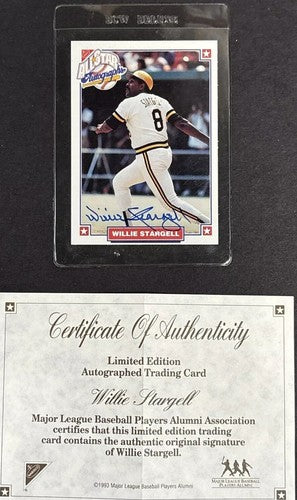 1993 Nabisco All-Star Willie Stargell Signed Card Mint Auto Mlb COA Pirates HOF