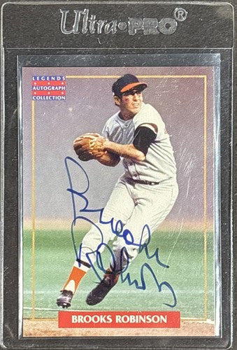 1996 Legends Collection Brooks Robinson Orioles Signed Card Mt Hof Auto Mlb Coa