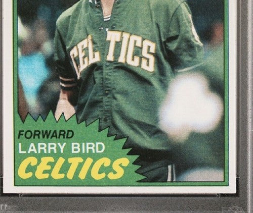 1981-82 Topps #4 Larry Bird BOSTON CELTICS PSA 8 MINT Centered NICER BEAUTY HOF