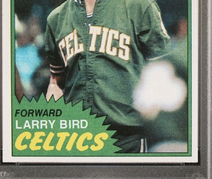 1981-82 Topps #4 Larry Bird BOSTON CELTICS PSA 8 MINT Centered NICER BEAUTY HOF