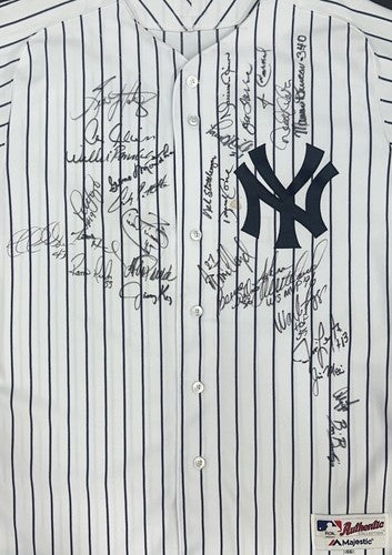 1996 Yankees WS Champs Team Signed Game Used Authentic Jersey 28 Auto Jeter PSA