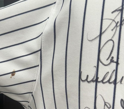 1996 Yankees WS Champs Team Signed Game Used Authentic Jersey 28 Auto Jeter PSA