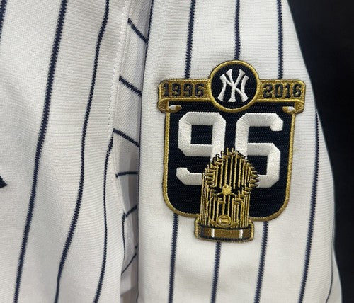 1996 Yankees WS Champs Team Signed Game Used Authentic Jersey 28 Auto Jeter PSA