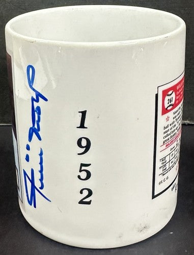 Willie Mays Signed 1952 Topps Card Mug NY Giants Bold HOF Auto PSA COA Autograph