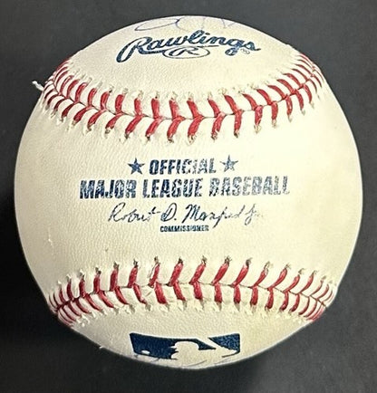Albert Pujols Signed Official MLB Baseball LA Angels Scioscia 4 Auto PSA LOA