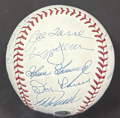 Yankees Greats Signed 100th Anniv Baseball Derek Jeter Rivera 18 Auto Steiner