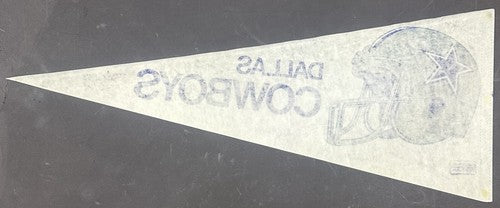 1988 Cowboys Team Signed Pennant Michael Irvin Tom Landry White 12 Auto HOF Jsa