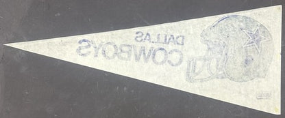 1988 Cowboys Team Signed Pennant Michael Irvin Tom Landry White 12 Auto HOF Jsa