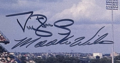 1986 Mets WS Shea Stadium Signed 16x20 Framed Photo Gary Carter 6 Auto Steiner