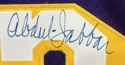Kareem Abdul Jabbar Signed 1979-80 Adidas LA Lakers Jersey HOF Autograph PSA COA