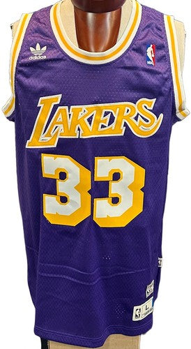 Kareem Abdul Jabbar Signed 1979-80 Adidas LA Lakers Jersey HOF Autograph PSA COA