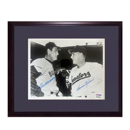 Ted Williams Harmon Killebrew Signed 8x10 Framed Photo Hof Auto Red Sox PSA LOA
