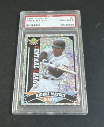 1994 HIDEKI MATSUI YOMIURI GIANTS Tony I.D #1 PSA 8 Nm - Mt Mint Rare Yankees