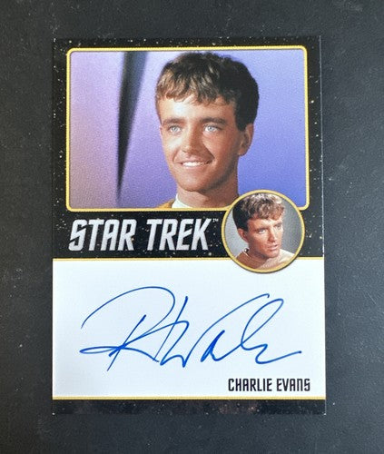 STAR TREK Rittenhouse 2018 ROBERT WALKER JR Charlie Evans BLACK BORDER Mint Auto