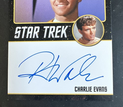 STAR TREK Rittenhouse 2018 ROBERT WALKER JR Charlie Evans BLACK BORDER Mint Auto