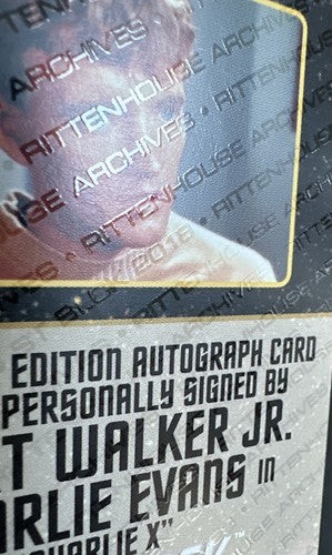 STAR TREK Rittenhouse 2018 ROBERT WALKER JR Charlie Evans BLACK BORDER Mint Auto