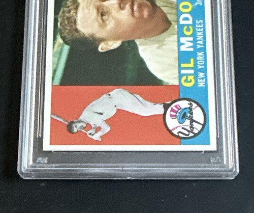 1960 Topps #247 Gil McDougald Baseball Card PSA 6 Ex - Mt Centered Sharp Beauty