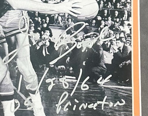 Jim Boeheim Syracuse Signed 11x14 Framed Photo Vs Bill Bradley 1964 Auto Steiner