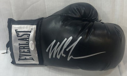 Mike Tyson Signed Everlast Black Right Boxing Glove Champion Autograph JSA COA