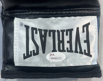 Mike Tyson Signed Everlast Black Right Boxing Glove Champion Autograph JSA COA