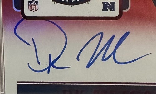 2019 Panini Contenders DK Metcalf Seahawks Helmet Rookie Auto Red Zone PSA 9 RC