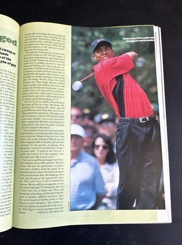 April 21 1997 Tiger Woods Sports Illustrated Newsstand The New Master   No Label