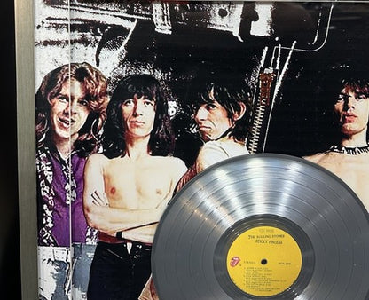 The Rolling Stones Sticky Fingers Platinum Record Framed 3D Facsimile Auto