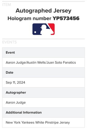Aaron Judge Signed Yankees Nike Authentic Game Jersey Auto Fanatics MLB COA MVP