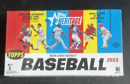 2015 Topps Heritage Baseball Hobby Box FACTORY SEALED 1 Auto Mint Lindor Rc ?