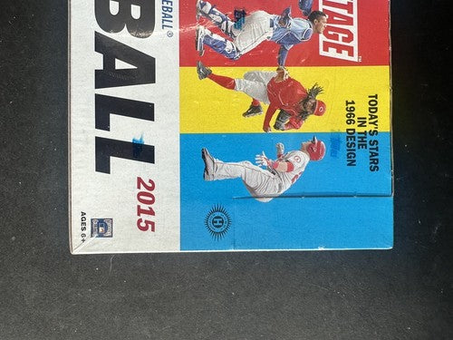 2015 Topps Heritage Baseball Hobby Box FACTORY SEALED 1 Auto Mint Lindor Rc ?