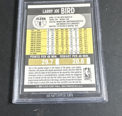 1990-91 Fleer #8 Larry Bird BGS 9.5 Gem Mint Beauty Hof Boston Celtics