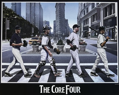 NY Yankees Core 4 16x20 Framed Photo Litho Derek Jeter Rivera Posada Pettitte