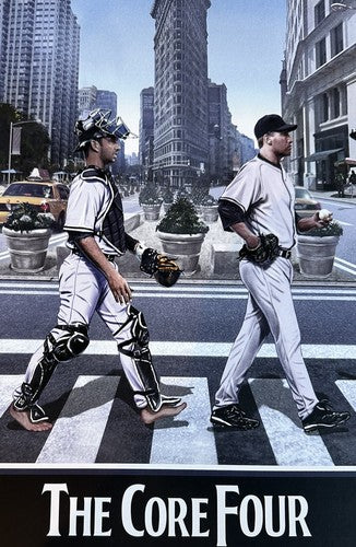 NY Yankees Core 4 16x20 Framed Photo Litho Derek Jeter Rivera Posada Pettitte