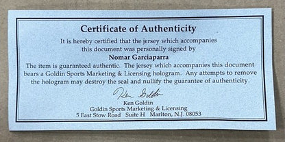Nomar Garciaparra Signed Russell Authentic Red Sox Jersey Auto Goldin COA w Tags