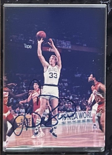 1980s Stars Signed 4x6 Framed Photo Plaque Gretzky Bird Ryan Montana LE Auto COA