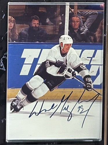 1980s Stars Signed 4x6 Framed Photo Plaque Gretzky Bird Ryan Montana LE Auto COA