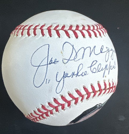 Joe DiMaggio Yankees Signed Photo Baseball Yankee Clipper MINT Auto Psa Coa Hof