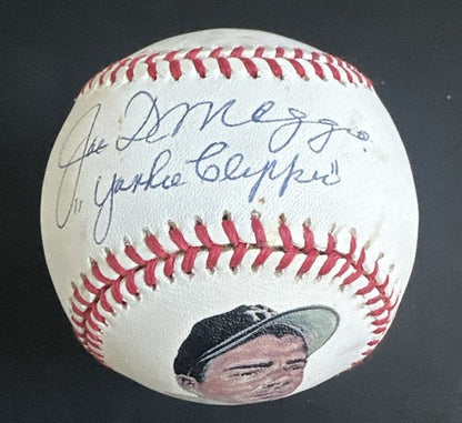 Joe DiMaggio Yankees Signed Photo Baseball Yankee Clipper MINT Auto Psa Coa Hof