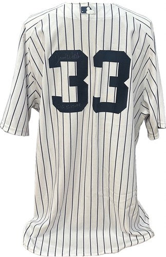 David Wells Signed 2014 Old Timers Majestic Game Used Yankees Jersey PG Auto COA
