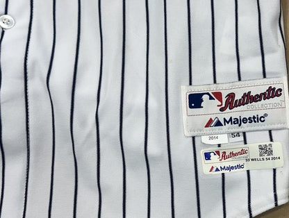 David Wells Signed 2014 Old Timers Majestic Game Used Yankees Jersey PG Auto COA