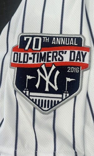 David Cone & Matsui Signed Game Used Yankees Old Timers Day Jersey  PG Auto Coa