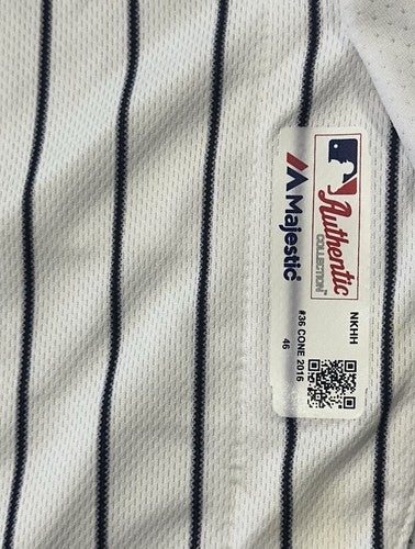 David Cone & Matsui Signed Game Used Yankees Old Timers Day Jersey  PG Auto Coa